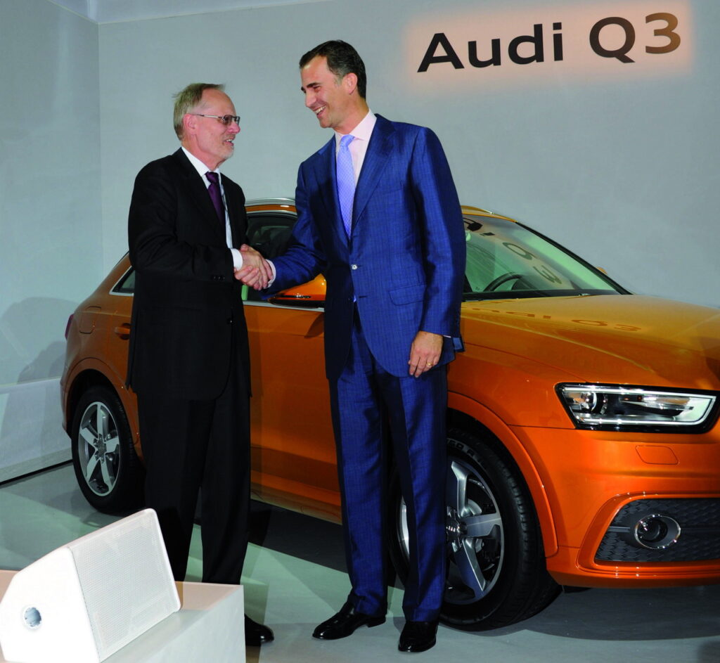 Koeniglicher Besuch zum Produktionsstart des neuen Audi Q3 in Martorell