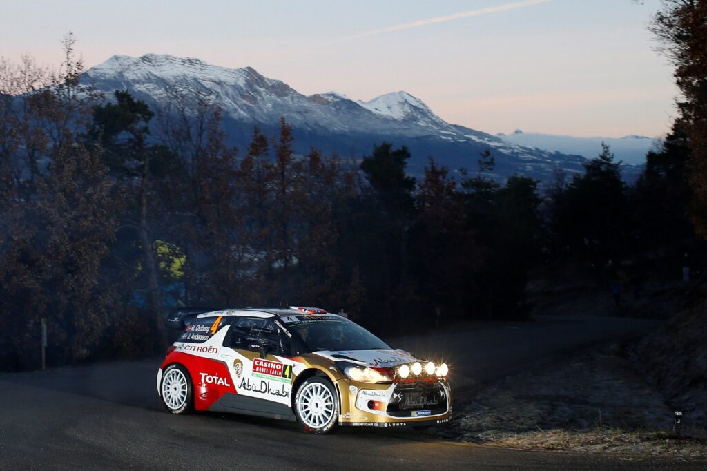 MOTORSPORT - WORLD RALLY CAR CHAMPIONSHIP 2014 - MONTE CARLO RALLY  - MONACO / GAP / MONACO 16 TO 19/01/2014 - PHOTO: CITROEN RACING /AUSTRAL OSTBERG Mads - ANDERSSON Jonas - ABU DHABI CITROEN TOTAL WRT (FRA)- ACTION
