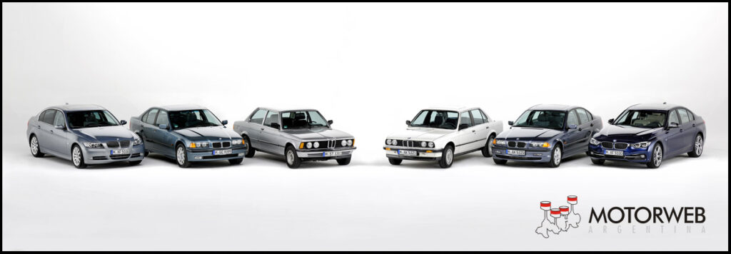 BMW 3er Familie, von E21 bis F90; Eisbach Studios Pasing, Februar 2015;